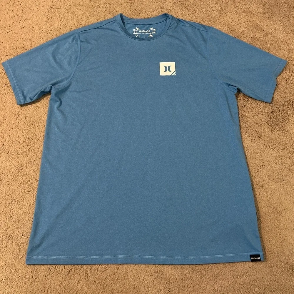 NWOT HURLEY Corner Hybrid UPF Short Sleeve Rashguard